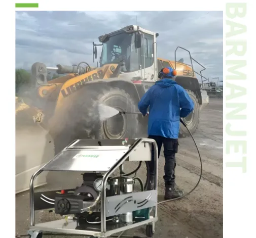 clean cement from concrete truck